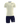 PLAYERA CUADROS CREMA MARINO
