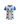 PLAYERA C/R COLORIDOS BLANCO AZUL