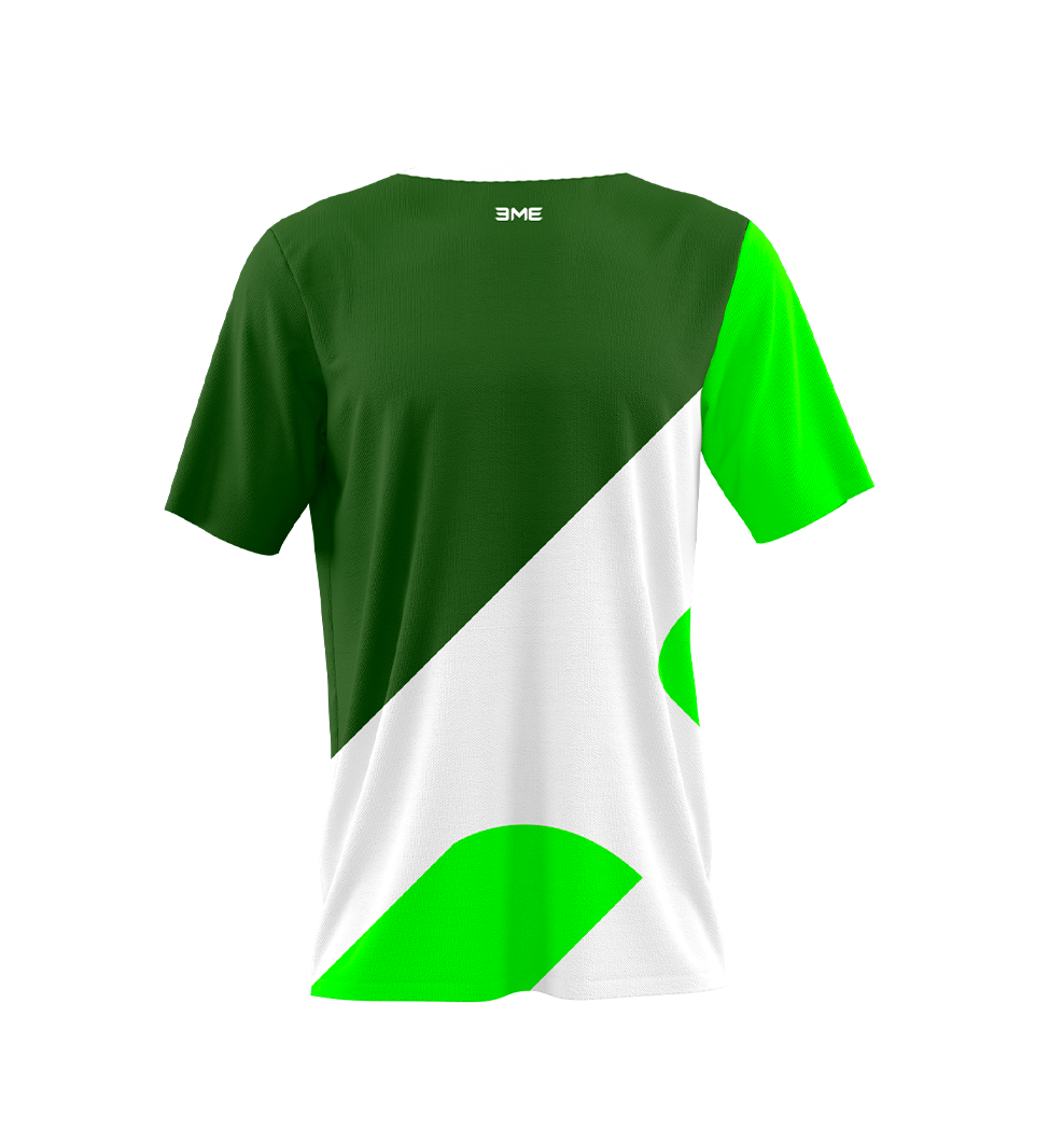 PLAYERA C/R M COMBINADO VERDE BLANCO BANDERA – M SPORTS