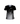 PLAYERA C/R NEGRO LÍNEAS BLANCAS